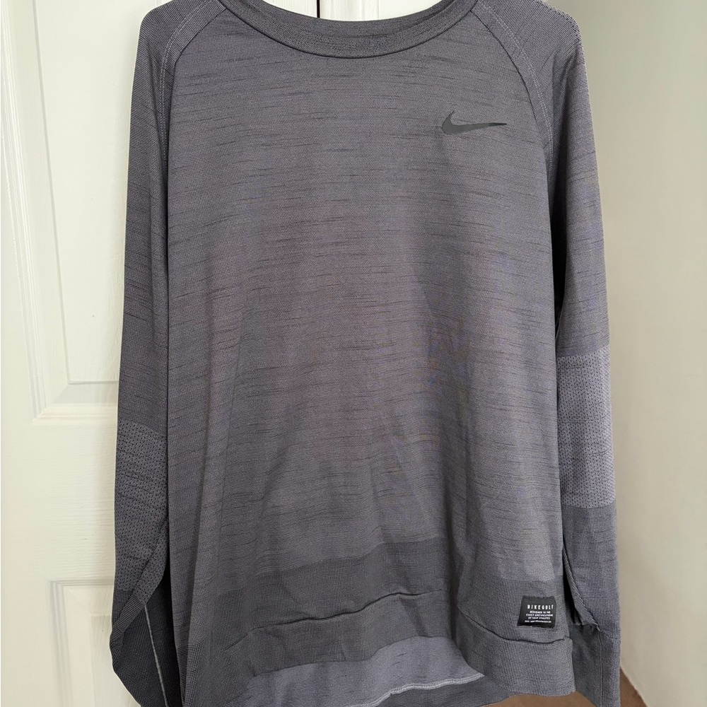 Nike Golf Dri-FIT Charcoal Crewneck